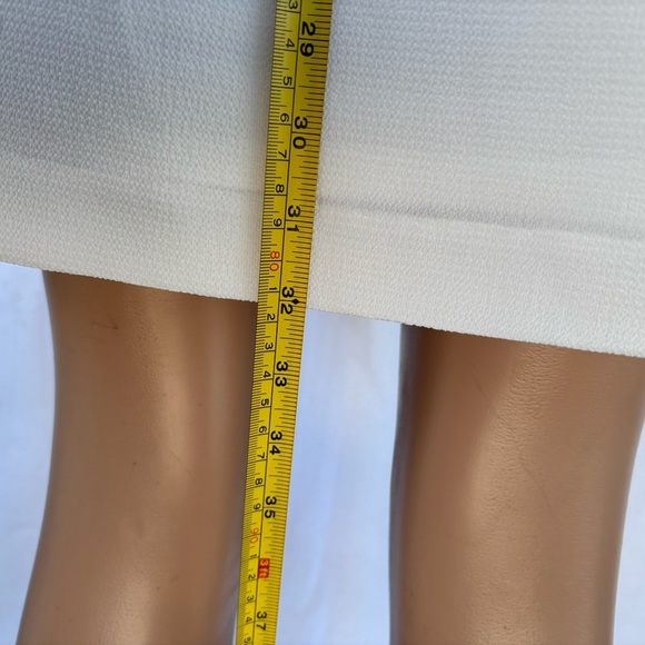 Lauren by Ralph Lauren Cream Crepe Shift Dress With Lace Bell Sleeves - Picture 5 of 11